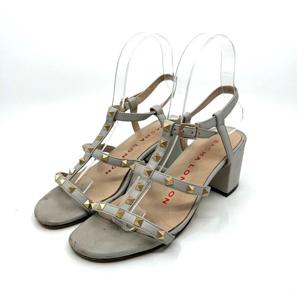 SACHA LONDON Nicolo Studded Block Heel Sandals Women's 5.5 US - Picture 1 of 9